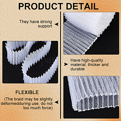 5 ярд полиэфирной плиссированной сетчатой ленты&nbsp;OCOR-BC0006-81A