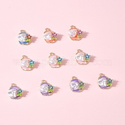 10 шт. Подвески из сплава с эмалью&nbsp;ENAM-FS0003-24