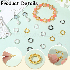 100шт. 4-цветная литая рамка для бусин&nbsp;FIND-SC0017-87