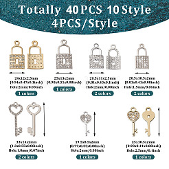 Подвески из сплава 40шт 10 стиля&nbsp;RB-KS0001-01
