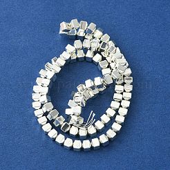 Гальванические нити из синтетических немагнитных гематитовых бусин&nbsp;G-H020-I01-04