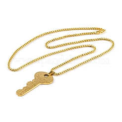 Ожерелье с подвеской из нержавеющей стали key 201&nbsp;LS-NJEW-F320-01G