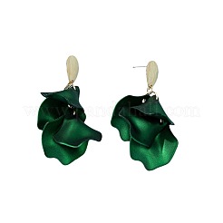 Серьги-гвоздики из сплава с лепестками и кисточками&nbsp;FS-WG5A9C8-04