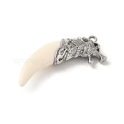 Большие подвески из сплава в тибетском стиле с волком&nbsp;FIND-A042-04AS