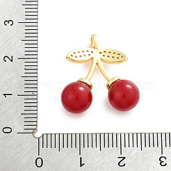 Латунные микро проложить кубического циркония подвески&nbsp;KK-H073-03G