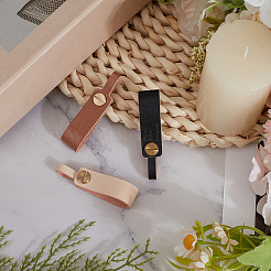 3шт. 3-х цветные брелки из коровьей кожи&nbsp;KEYC-CL0001-32