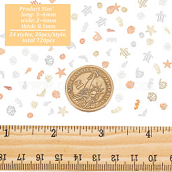 720шт 24 латунных кабошона&nbsp;MRMJ-OC0003-24