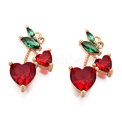 Подвески из латуни&nbsp;X-ZIRC-Q021-018G-NF