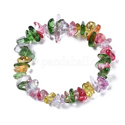 Унисекс синтетические кракле кварцевые бусины стрейч браслеты&nbsp;BJEW-S143-18-1