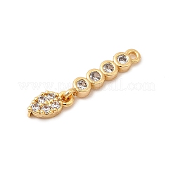 Латунные микро проложить кубического циркония подвески&nbsp;KK-P340-13G-03
