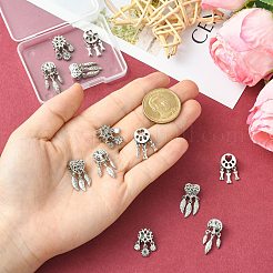 12 шт. 4 стиля сплава европейских бусин&nbsp;FIND-CJ0005-01