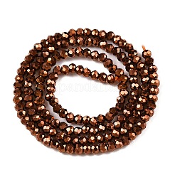 Стеклянные бусины с гальваническим покрытием &nbsp;EGLA-T021-04H