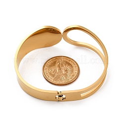 Ионное покрытие (ip) 304 нержавеющая сталь шарнирные браслеты для женщин&nbsp;STAS-Z114-09G