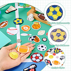 27 шт. 27 стиля спортивной тематики компьютерная вышивка тканевые нашивки&nbsp;PATC-TA0001-11