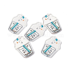 Прозрачные акриловые подвески с принтом&nbsp;TACR-G042-01B