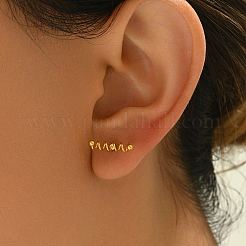 Стильные винтажные серьги-гвоздики с пружинным винтом 201 из нержавеющей стали&nbsp;UA8813