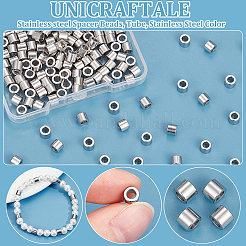 150 шт. разделительные бусины из нержавеющей стали 304&nbsp;STAS-UN0057-66