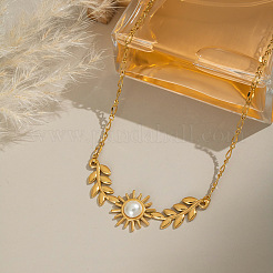 Модное ожерелье с подвеской в виде листа&nbsp;BC3388