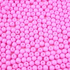 Непрозрачная выпечка окрашены стеклянные бусины&nbsp;DGLA-T004-02I