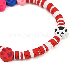 3шт 3 цвета ручной работы из полимерной глины хейши бисерные эластичные браслеты для женщин&nbsp;BJEW-JB12048