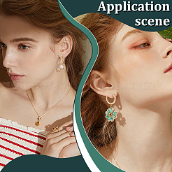 10 пара латунных серег-колец Huggie Hoop&nbsp;EJEW-SC0001-59