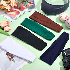 6 шт. 6-цветная широкая повязка на голову для спорта&nbsp;AJEW-CN0005-07A