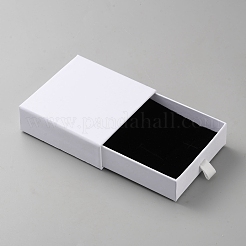 Квадратные картонные коробки для упаковки ювелирных изделий&nbsp;CON-WH0089-156