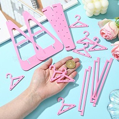 2-слойная акриловая стойка для хранения сережек в стиле вешалки&nbsp;ST-CJ0034-01B