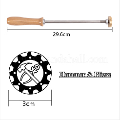 Штамповка тиснение паяльник со штампом&nbsp;AJEW-WH0113-15-16