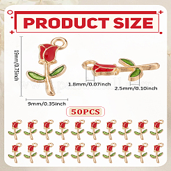50 шт. Подвески из сплава с эмалью&nbsp;ENAM-LP0001-47