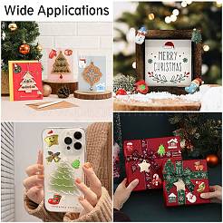 48шт 24 вида стилей Рождественская тема непрозрачные кабошоны из смолы&nbsp;RESI-CJ0004-82