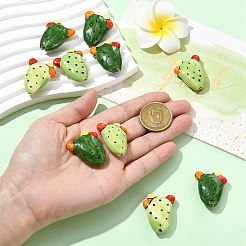 10шт 2 цвета фарфоровые бусины ручной работы&nbsp;PORC-CJ0001-23