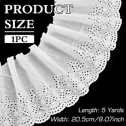 5 ярд хлопковых кружевных лент с цветочной вышивкой&nbsp;OCOR-MA0001-29A