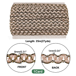 Филигранная кружевная лента из полиэстера&nbsp;OCOR-WH0078-28B