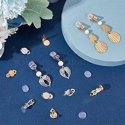 24 шт. 4 стиля плоских круглых клипс из нержавеющей стали 304&nbsp;STAS-BBC0002-60