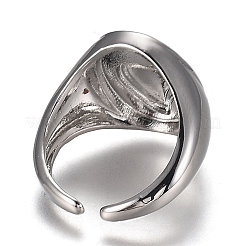 Латунь манжеты кольца&nbsp;RJEW-H538-20