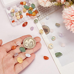 60 шт. 6 стиля натуральных смешанных драгоценных камней бусины нити&nbsp;G-PH0002-47