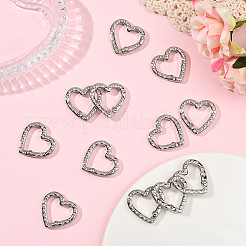 20 шт. Кольца пружинные со стразами из цинкового сплава&nbsp;FIND-SP0004-36P