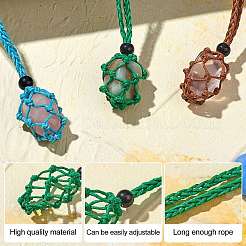 Плетеные шнуры из вощеной хлопчатобумажной нити макраме мешочек изготовление ожерелья&nbsp;AJEW-SW00018