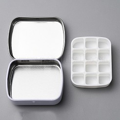 Железная коробка для хранения акварельных красок и лака для ногтей&nbsp;MRMJ-WH0077-083C