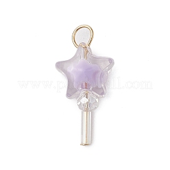 5 шт. подвески из акрила и стекла&nbsp;PALLOY-JF03526-01