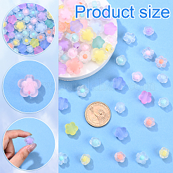 60 г 4 вида матовых прозрачных акриловых бусин&nbsp;OACR-YW0002-66