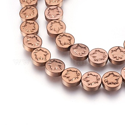 Осенняя тема немагнитных бусин из синтетического гематита&nbsp;G-I208-12-C