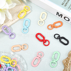 20 шт. двухцветные поворотные застежки из сплава&nbsp;FIND-SC0017-40