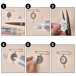 4 шт. железная фурнитура для броши&nbsp;DIY-CA0002-71