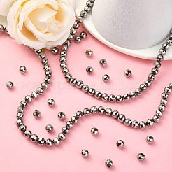 Стеклянные бусины с гальваническим покрытием &nbsp;EGLA-E009-6mm-F08