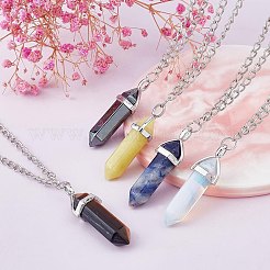 Подвески из натуральных и синтетических драгоценных камней в стиле 12 шт.&nbsp;G-FH0001-59