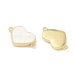 Подвески-сердечки в форме латунной эмали&nbsp;KK-L256-48B-G