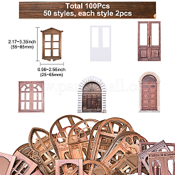 5 комплект 5 стилей тем для окон бумажные наклейки&nbsp;DIY-SP0005-60