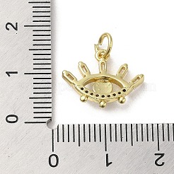 Латунные микро проложить кубического циркония подвески&nbsp;KK-E092-01G-01